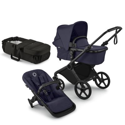 Bugaboo Cub Kompletní kočárek + Novorozenecké hnízdo - Black/Deep Indigo
