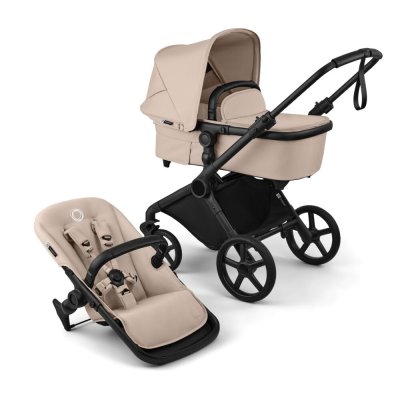 Bugaboo Cub Kompletní kočárek + Novorozenecké hnízdo - Black/Desert Taupe - obrázek