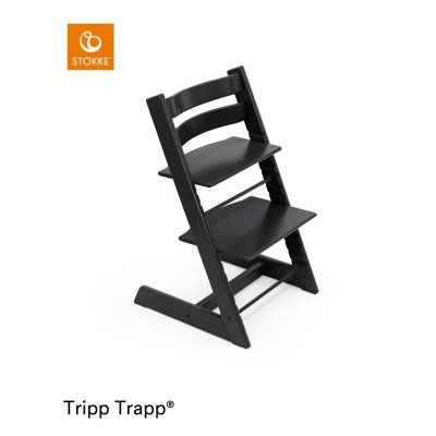 Stokke Tripp Trapp Židlička + Newborn set - Black/Anthracite - obrázek