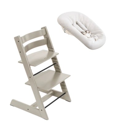 Stokke Tripp Trapp Židlička + Newborn set - Cashmere Grey/Vanilla