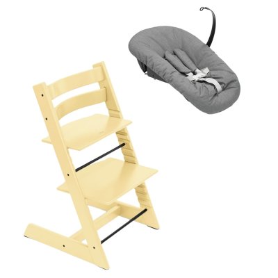 Stokke Tripp Trapp Židlička + Newborn set - Lemon Yellow/Anthracite