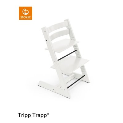 Stokke Tripp Trapp Židlička + Newborn set - White/Grey - obrázek