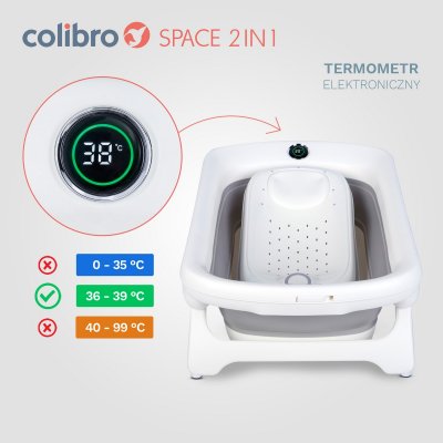 Colibro Space Dětská skládací vanička 2v1 se stojanem - obrázek