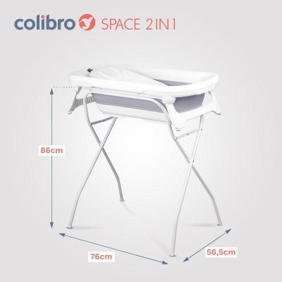 Colibro Space Dětská skládací vanička 2v1 se stojanem - obrázek