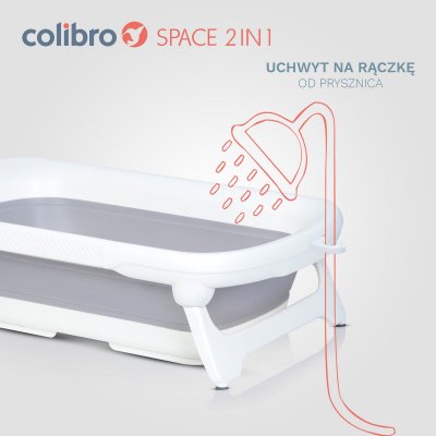 Colibro Space Dětská skládací vanička 2v1 se stojanem - obrázek