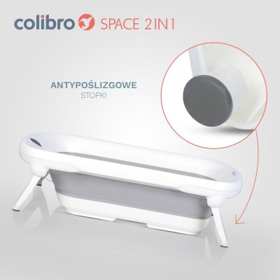 Colibro Space Dětská skládací vanička 2v1 se stojanem - obrázek