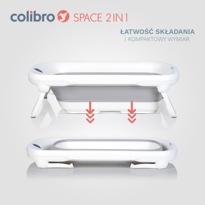 Colibro Space Dětská skládací vanička 2v1 se stojanem - obrázek