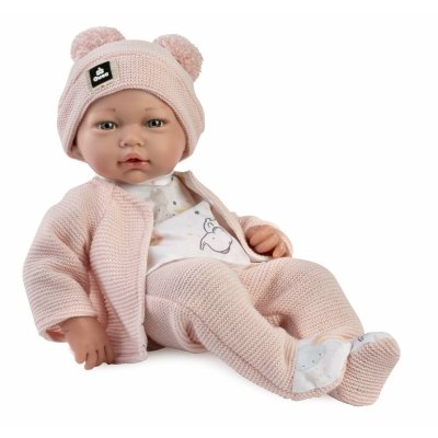 Guca Realistická panenka miminko s měkkým látkovým tělem 36 cm - Newborn - obrázek