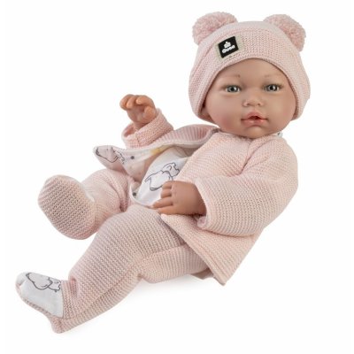Guca Realistická panenka miminko s měkkým látkovým tělem 36 cm - Newborn - obrázek