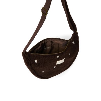 Studio Noos Crossbody ledvinka Teddy - Chocolate Hearts - obrázek