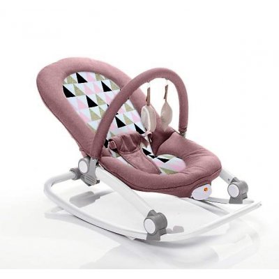 Zopa lehátko Relax - Pink triangles