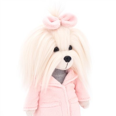 Orange Toys Lucky Doggy Plyšový pejsek Maltézská fenka - Mimi Winter Fashion - obrázek