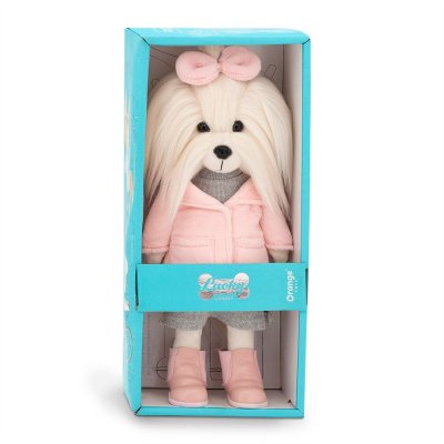 Orange Toys Lucky Doggy Plyšový pejsek Maltézská fenka - Mimi Winter Fashion - obrázek