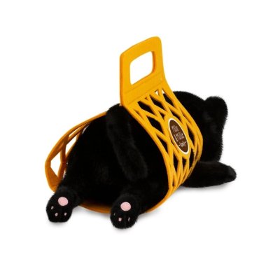 Orange Toys Milo&Millie Plyšové koťátko s taškou 35 cm - Black - obrázek