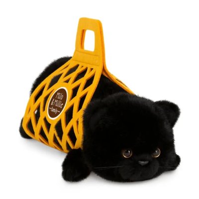 Orange Toys Milo&Millie Plyšové koťátko s taškou 35 cm - Black