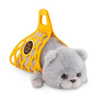 Orange Toys Milo&Millie Plyšové koťátko s taškou 35 cm - Grey
