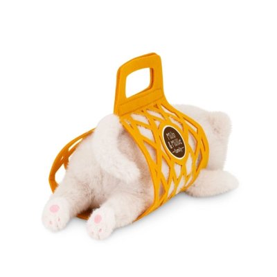 Orange Toys Milo&Millie Plyšové koťátko s taškou 35 cm - White - obrázek