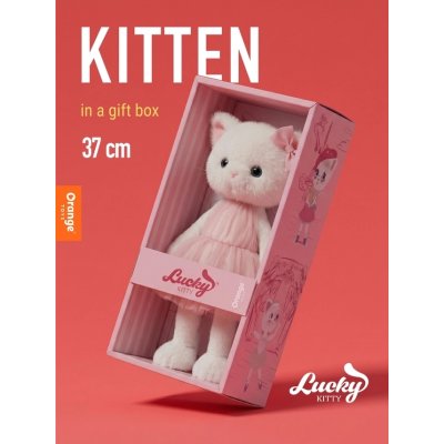 Orange Toys Lucky Kitty Plyšová kočička - Sophie Cotton Candy - obrázek