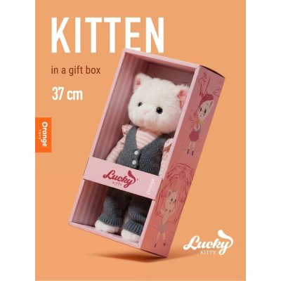 Orange Toys Lucky Kitty Plyšová kočička - Sophie Elegant Kitten - obrázek