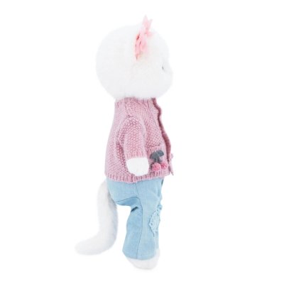 Orange Toys Lucky Kitty Plyšová kočička - Sophie Knitted Cherries - obrázek