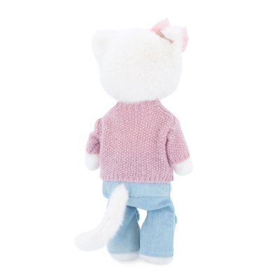 Orange Toys Lucky Kitty Plyšová kočička - Sophie Knitted Cherries - obrázek