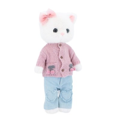 Orange Toys Lucky Kitty Plyšová kočička - Sophie Knitted Cherries