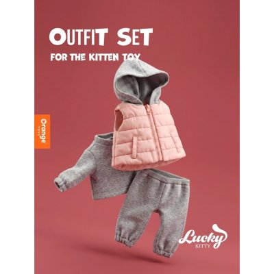 Orange Toys Set oblečení pro kočičku Lucky Kitty - Casual Blossom - obrázek