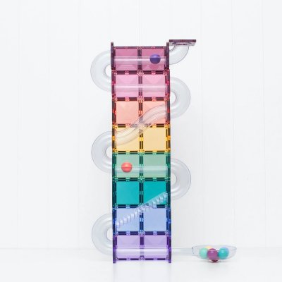 Connetix Magnetická kuličková dráha - Pastel Ball Run Pack, 114 ks - obrázek