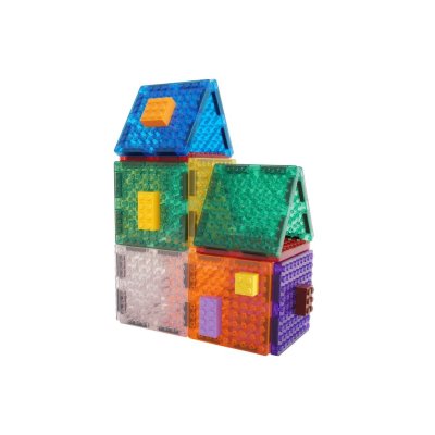 Cleverclixx Magnetická stavebnice Intense Brick Tiles Pack, 16 ks - obrázek