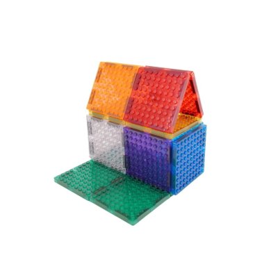 Cleverclixx Magnetická stavebnice Intense Brick Tiles Pack, 16 ks - obrázek