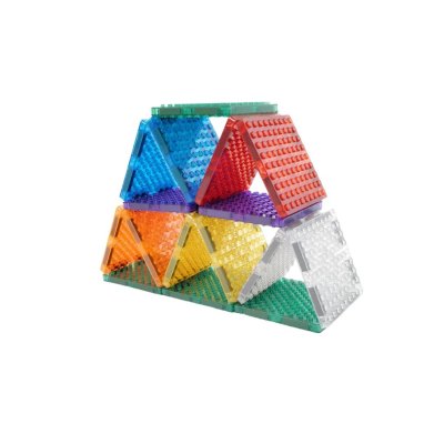 Cleverclixx Magnetická stavebnice Intense Brick Tiles Pack, 16 ks - obrázek