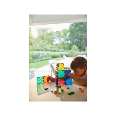 Cleverclixx Magnetická stavebnice Intense Brick Tiles Pack, 16 ks - obrázek