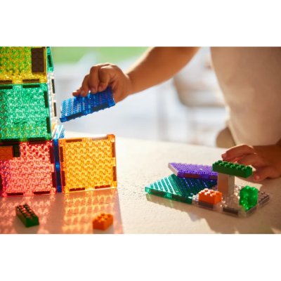 Cleverclixx Magnetická stavebnice Intense Brick Tiles Pack, 16 ks - obrázek