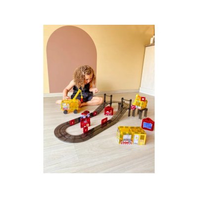 Cleverclixx Magnetická stavebnice Intense Construction Builder Pack, 48 ks - obrázek