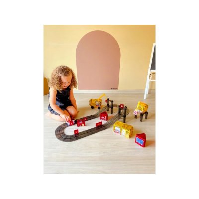Cleverclixx Magnetická stavebnice Intense Construction Builder Pack, 48 ks - obrázek
