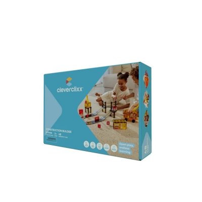 Cleverclixx Magnetická stavebnice Intense Construction Builder Pack, 48 ks