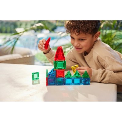 Cleverclixx Magnetická stavebnice Intense Mini Tiles Pack, 28 ks - obrázek