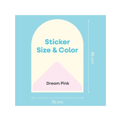 Cleverclixx Magnetická nástěnná fólie 95 x 75 cm - Dream Pink - obrázek