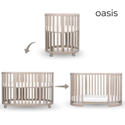 Espiro Oasis 3v1 Postýlka s matracemi - Cashmere - obrázek