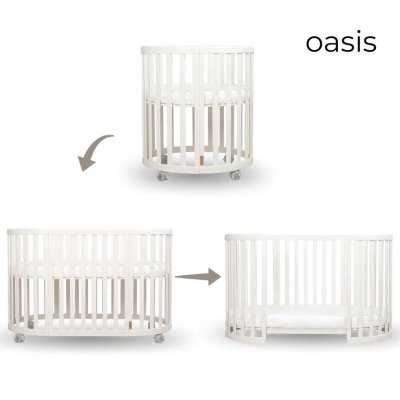 Espiro Oasis 3v1 Postýlka s matracemi - White - obrázek