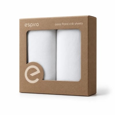 Espiro Oasis Prostěradla do postýlky, 2 ks - White - obrázek