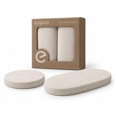 Espiro Oasis Prostěradla do postýlky, 2 ks - Beige
