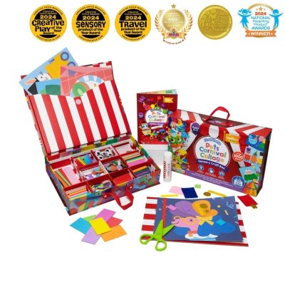 My Creative Box Kreativní sada Collage Sensory Activity Box - Pets Carnival - obrázek
