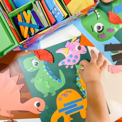 My Creative Box Kreativní sada Collage Activity Box - Dinosaur - obrázek