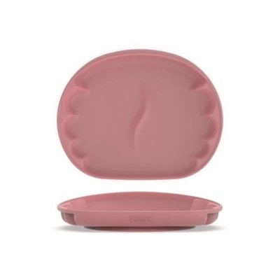 Bibado Learning Curve™ Silikonový talíř s přísavkou - Blush - obrázek