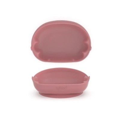 Bibado Learning Curve™ Silikonová miska s přísavkou - Blush - obrázek