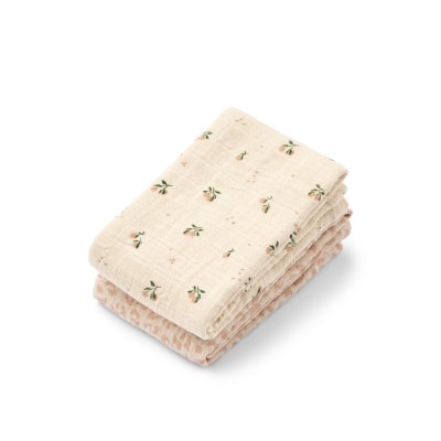 Liewood Lewis Mušelínové plenky 2 ks - Mini Leo/Mini Peach Mix
