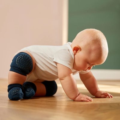 GoBabyGo Protiskluzové návleky na kolena - Navy Blue