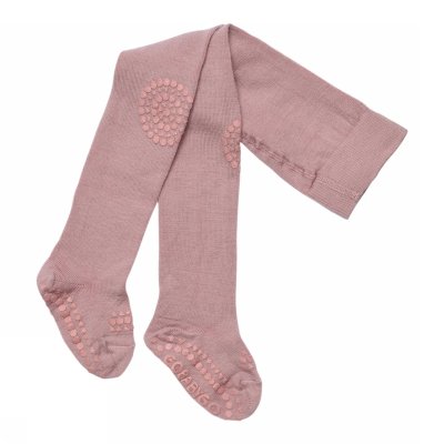 GoBabyGo Protiskluzové punčochy Merino - Woodrose, vel. 6 - 12 měsíců