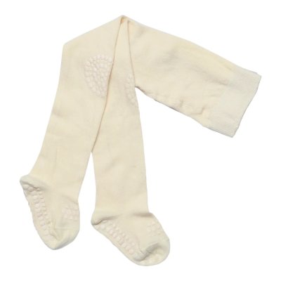 GoBabyGo Protiskluzové punčochy Bamboo - Off-White, vel. 6 - 12 měsíců